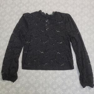 Wild Fable Black Lace Blouse